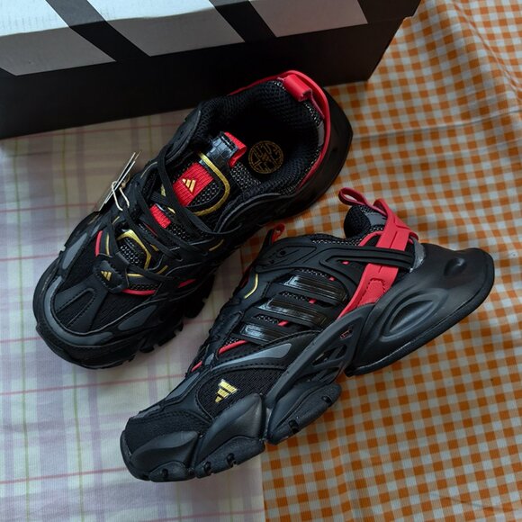 Adidas Black/Red Chunky Shoes - Picture 2 of 8